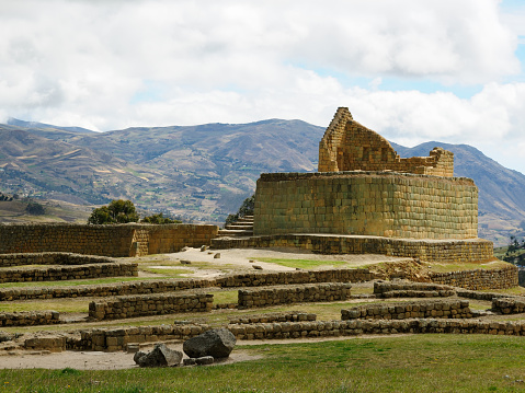 Ecuador, ancient Ingapirca ruin, the most important Inca site in Ecuador was built toward the end of the 5th century